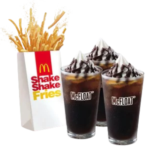 BFF Shake Shake Fries BBQ N’ McFloat Combo