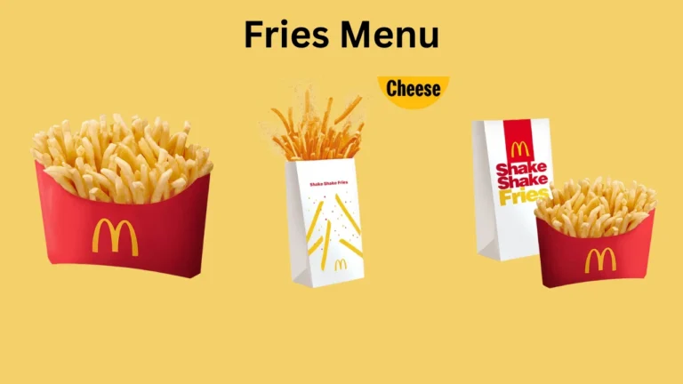 McDo Fries & Side Dishes Menu