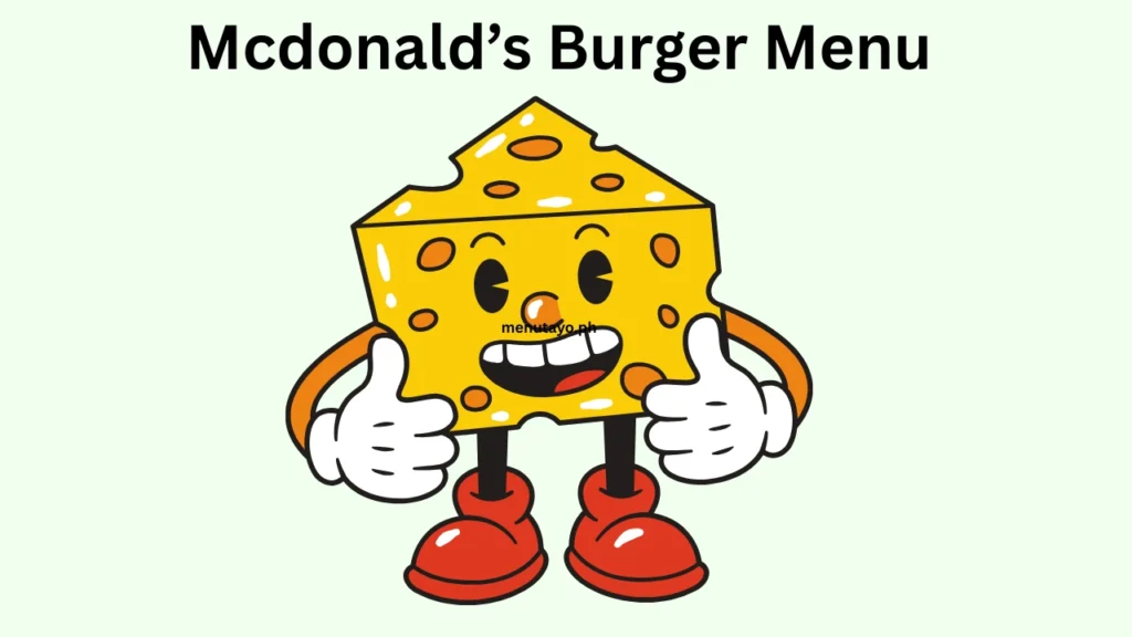 Mcdonald Burger Menu: Quarter Pounder with Cheese