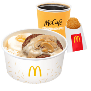 1-pc. Mushroom Pepper Steak w Egg Meal