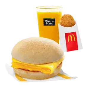 Cheesy Eggdesal with Hashbrowns Meal