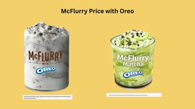 McFlurry price with Oreo