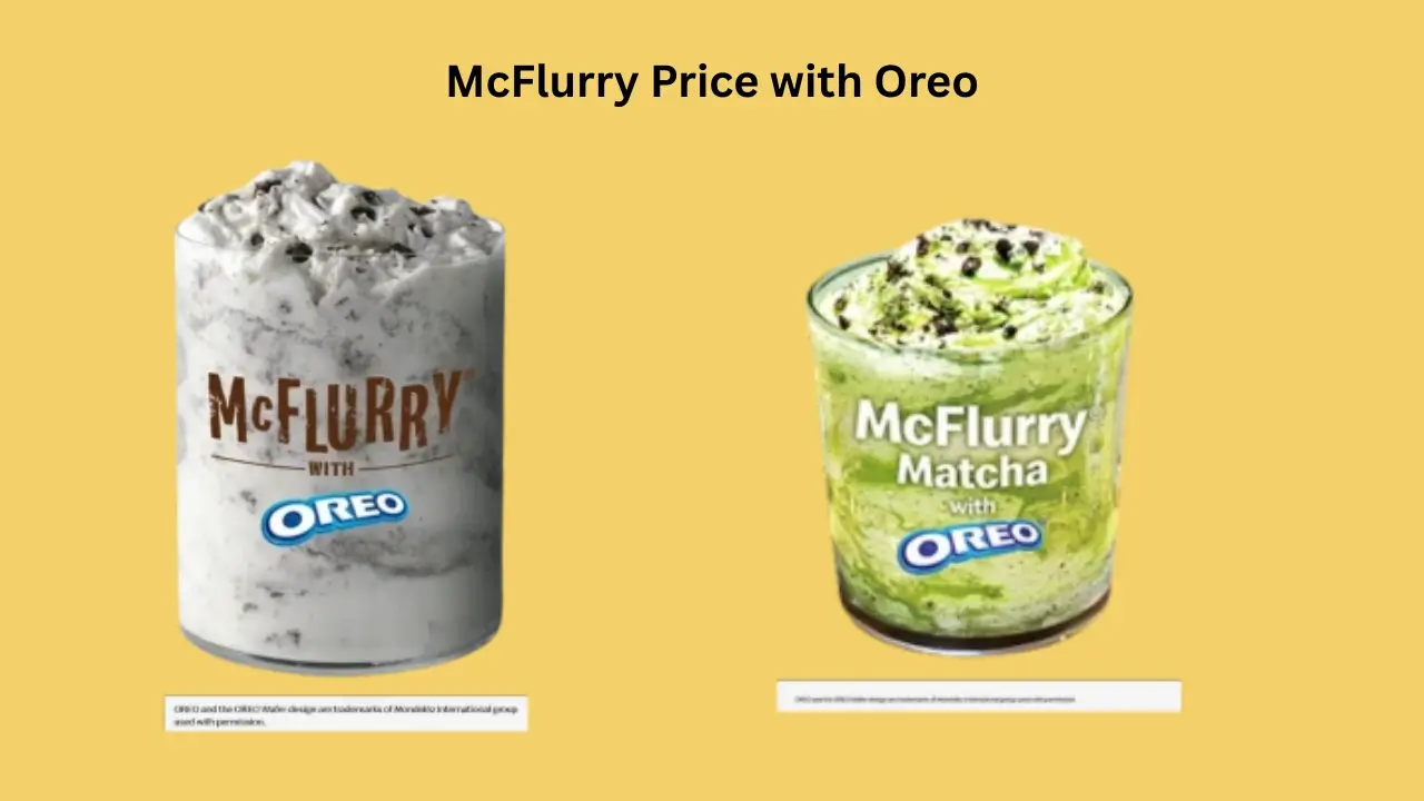 McFlurry price with Oreo