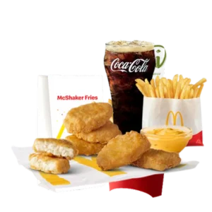 6-pc Chicken McNuggets Small Meal w Fries, Drink & Cajun Sauce 6-pc Chicken McNuggets Small Meal w Fries, Drink & Cajun Sauce
