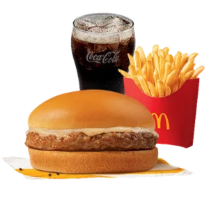 Black Pepper Burger McDo with Medium Fries and Drink Mcdonald's menu philippines 2025 : Black Pepper Burger McDo with Medium Fries and Drink