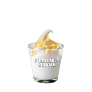 Cereal Milk Sundae Desserts and drinks mcdo: menu Cereal Milk Sundae