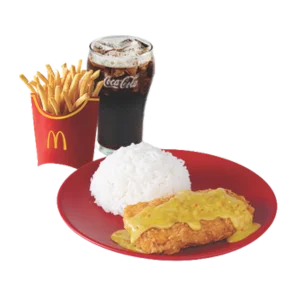 Golden Chicken Curry Fillet with Fries Large Meal Golden Chicken Curry Fillet with Fries Large Meal