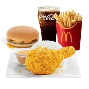 Mega Meal - Chicken McDo w Fries & Burger McDo Mega Meal - Chicken McDo w Fries & Burger McDo