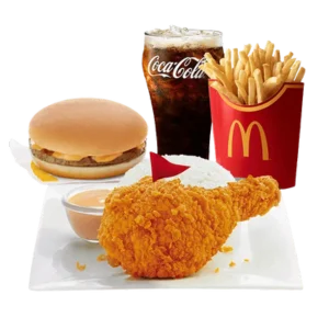 Mega Meal - Spicy Chicken McDo w Fries & Burger McDo Mega Meal - Spicy Chicken McDo w Fries & Burger McDo