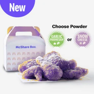 6 pc. Chicken McShare Honey Butter Glazed Chicken McDo with Garlic Parmesan Snow Cheese Powder