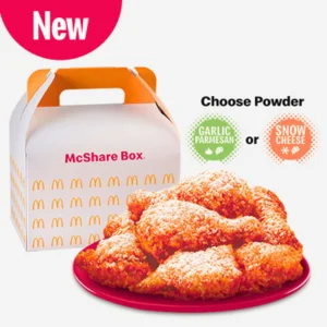 8-pc. Chicken McShare – Honey Butter Glazed Chicken McDo with Garlic Parmesan  Snow Cheese Powder