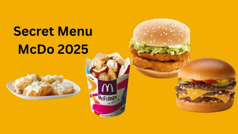 Secret Menu McDo 2025